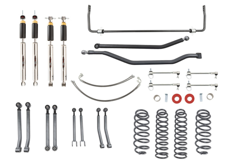 BT Lift Kit w Shocks - Belltech 07-17 Wrangler Rubicon Unlimited JK 4dr 4in. Lift Lift Kit