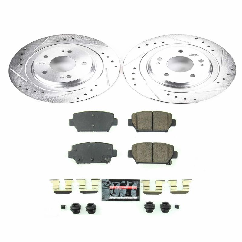 PSB Z23 Evolution Kit - Power Stop 2018 Mitsubishi Eclipse Cross Rear Z23 Evolution Sport Brake Kit