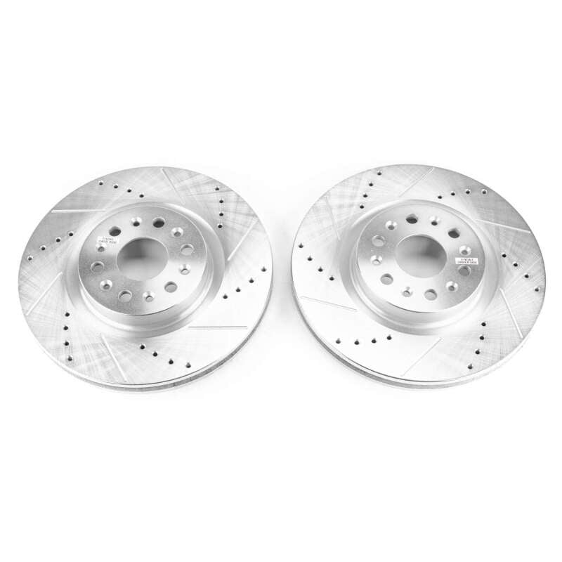 PSB Evolution Drill/Slot Rotor - Power Stop 18-19 Buick Enclave Front Evolution Drilled & Slotted Rotors - Pair
