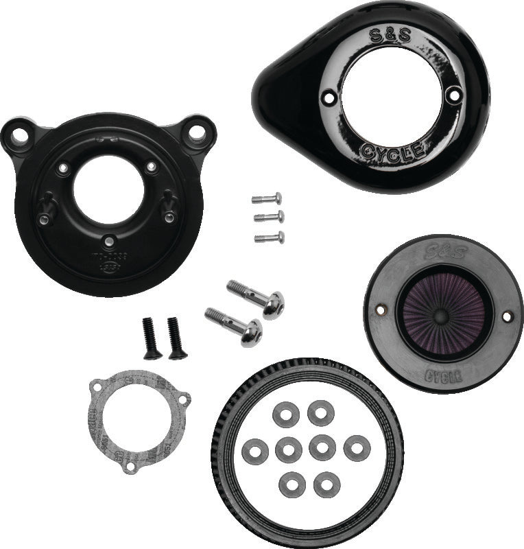SSC Air Stinger Kits - S&S Cycle 01-17 BT Stealth Air Stinger Kit w/ Gloss Black Teardrop