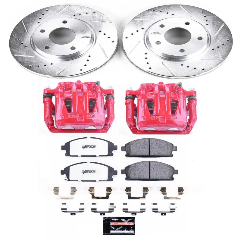 PSB Z36 Truck & Tow Kit w/Cals - Power Stop 04-09 Nissan Quest Front Z36 Truck & Tow Brake Kit w/Calipers