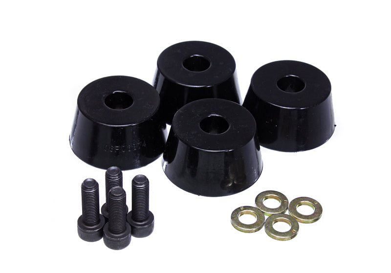 ES Bump Stops - Black - Energy Suspension 96-02 Toyota 4Runner Front Hyper Flex Bump Stop Set - Black