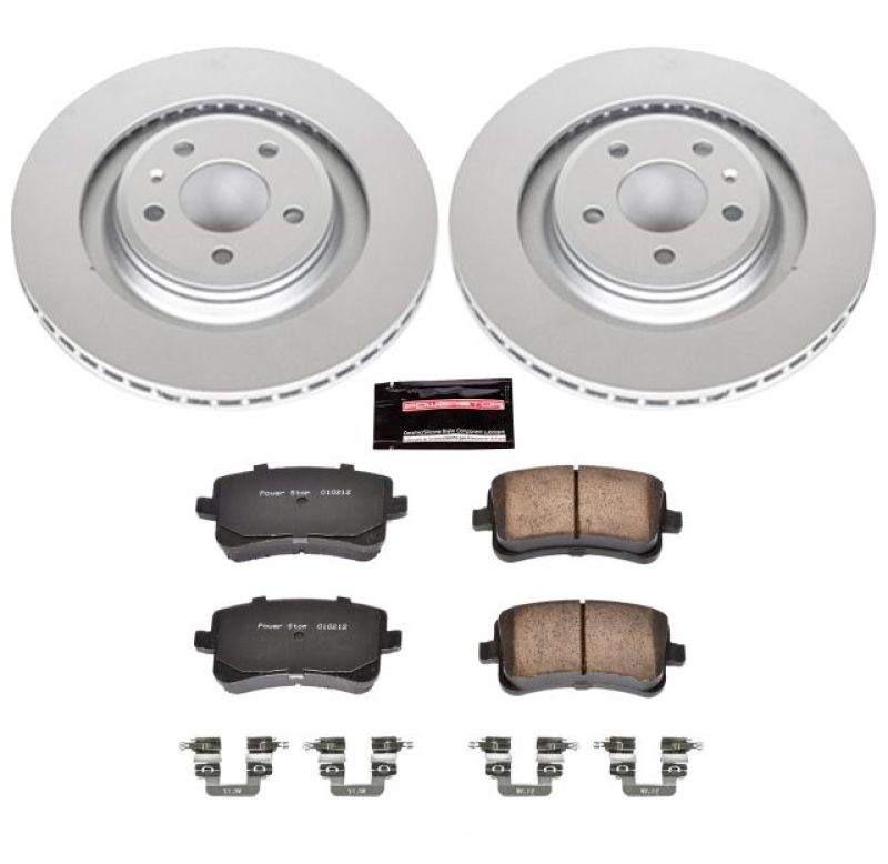 PSB Z23 Evolution Coated Kit - Power Stop 10-11 Audi S4 Rear Z23 Evolution Sport Coated Brake Kit