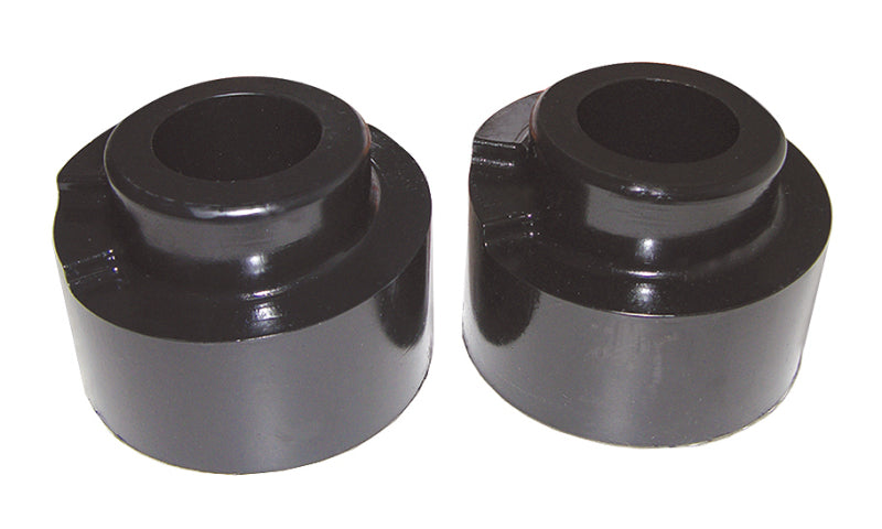 PRO Coil Spring Isolator - Blk - Prothane 05-09 Ford F250 SD 4wd Front Coil Spring 2.5in Lift Spacer - Black