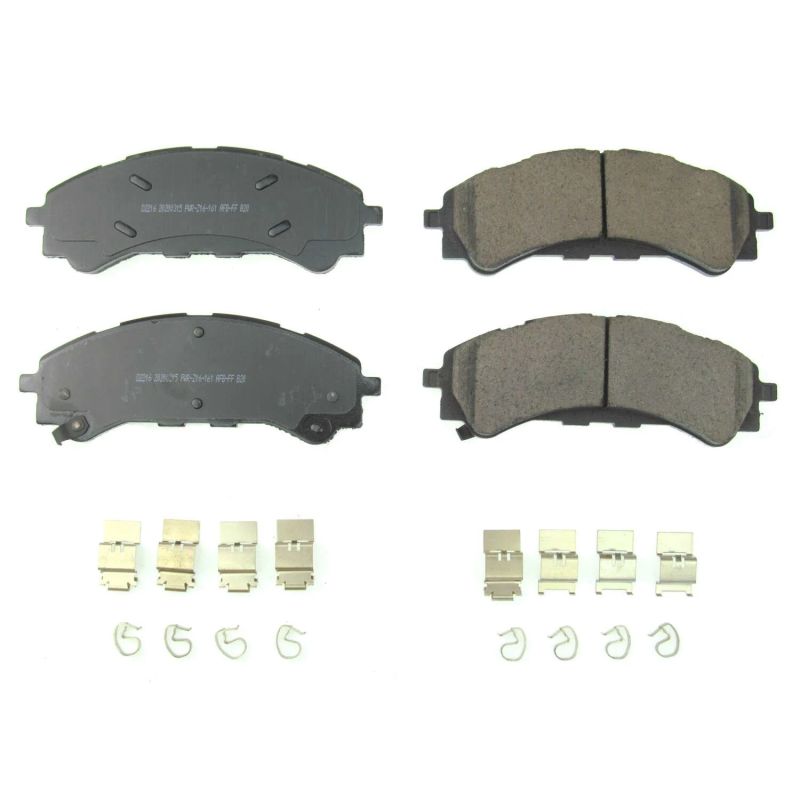 PSB Z17 Evolution Brake Pads - Power Stop 2019 Ford Ranger Front Z17 Evolution Ceramic Brake Pads w/Hardware