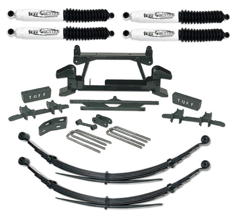 TUF Lift Kits - Tuff Country 88-98 Chevy Truck K1500 4x4 6in Lift Kit with Rear Leaf Springs (SX8000 Shocks)