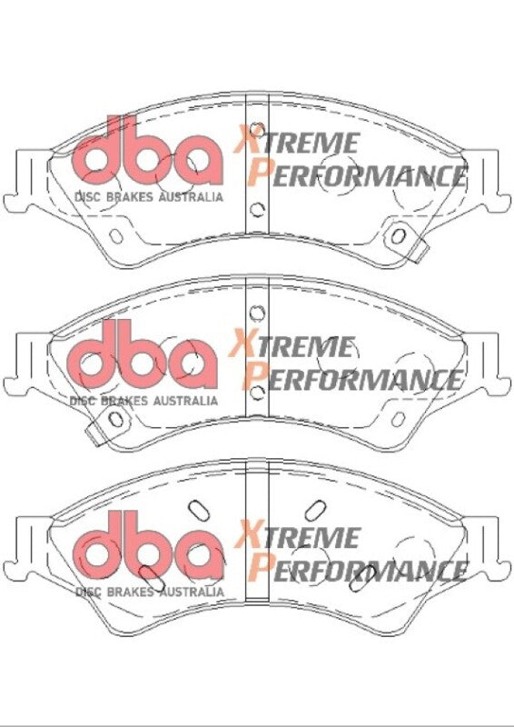 DBA XP Performance Brake Pads - DBA 11-15 Ford Ranger 2.2L Diesel 2Dr XP Performance Front Brake Pads