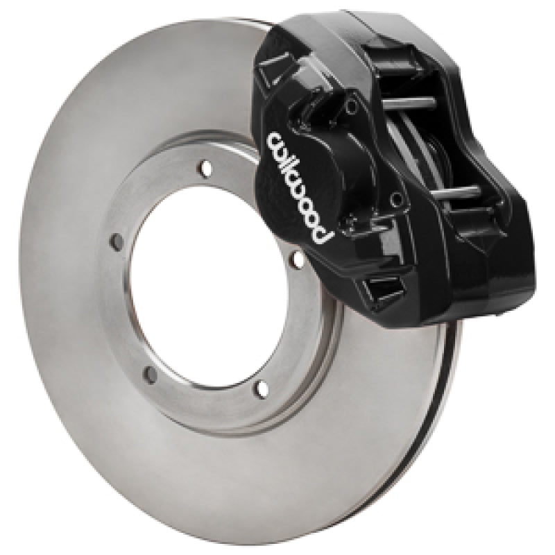 D45 Brake Kits - Wilwood 84-89 Porsche 911 D45 11.10in. Front Brake Kit w/ Flex Lines - Black