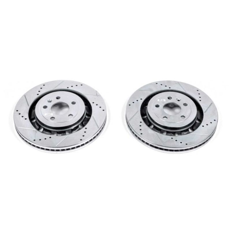 PSB Evolution Drill/Slot Rotor - Power Stop 13-19 Ford Explorer Front Evolution Drilled & Slotted Rotors - Pair