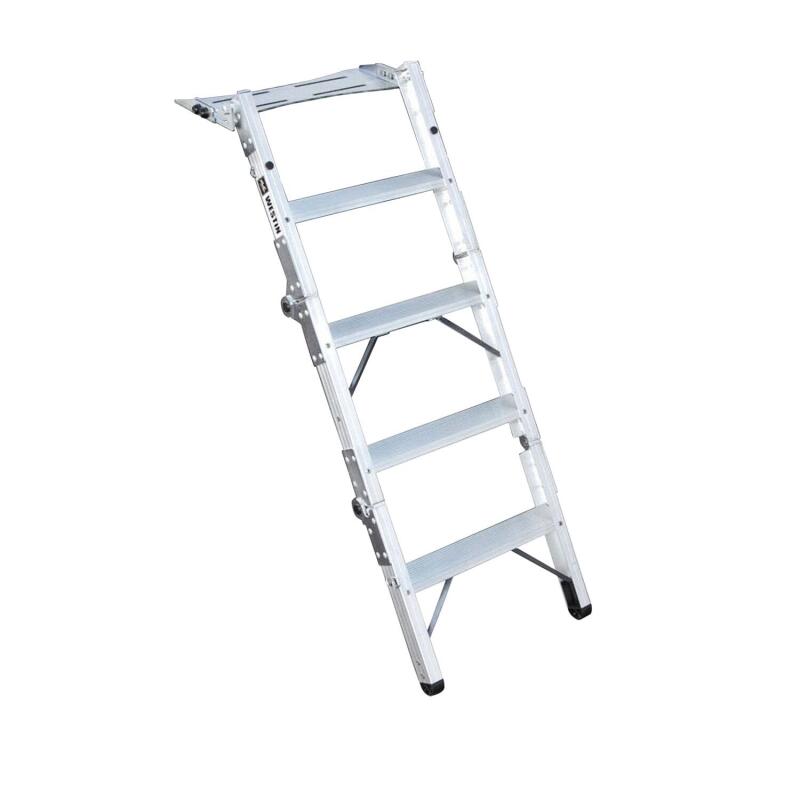 WES Truck-Pal Tailgate Ladder - Westin Truck-Pal Tailgate Ladder - Aluminum