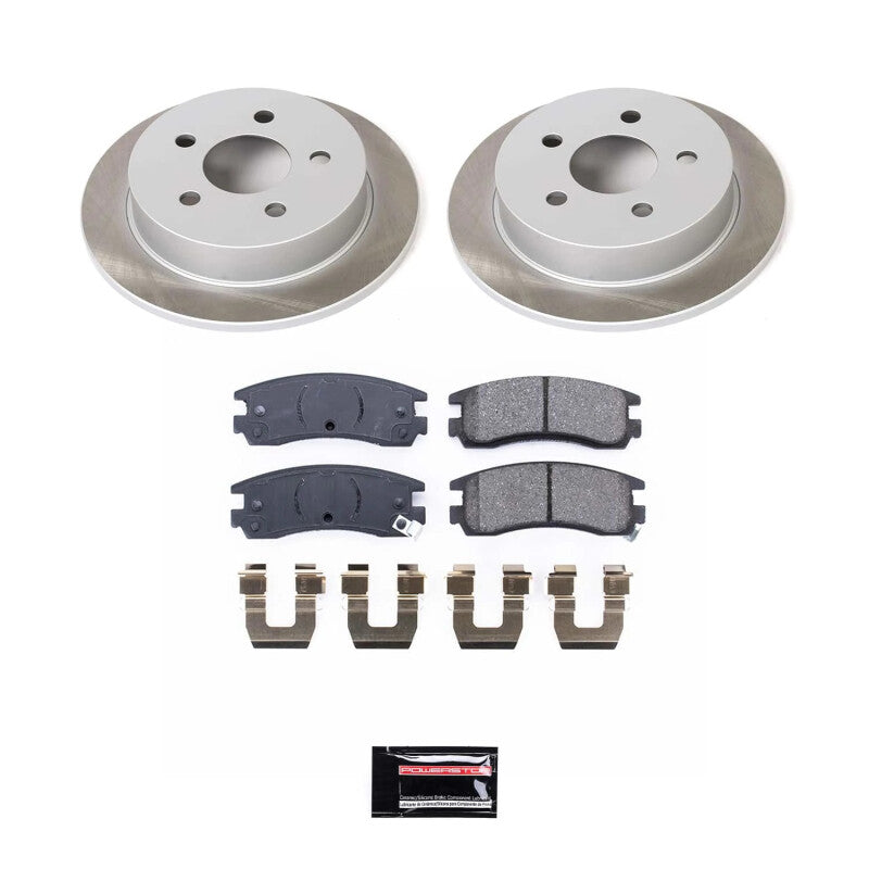 PSB Semi-Coated Rotor Kits - Power Stop 97-03 Pontiac Grand Prix Rear Semi-Coated Rotor Kit
