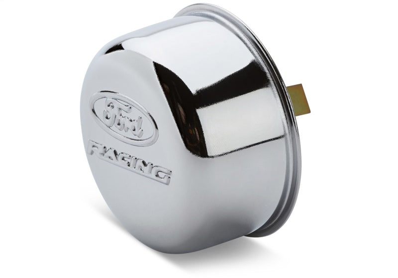 FR Breather Caps - Ford Racing Chrome Breather Cap w/ Ford Racing Logo - Twist Type