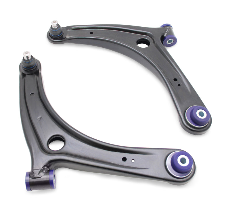 SPR Control Arms - Front - SuperPro 2008 Mitsubishi Lancer GTS Front Lower Control Arm Set w/ Bushings - w/ Positive Caster