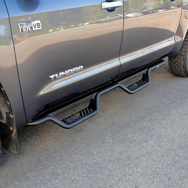 WES Nerf Bars - Outlaw - Westin 07-21 Toyota Tundra CrewMax Outlaw Drop Nerf Step Bars - Textured Black