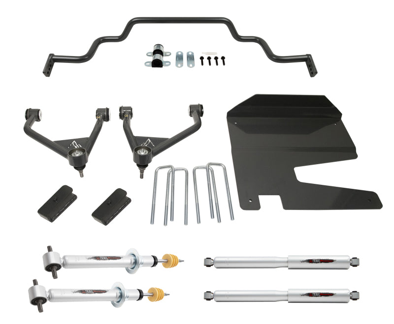 BT Lift Kit w Shocks - Belltech 19-20 Silverado / Sierra 4wd 4in Lift Kit with Front Sway Bar