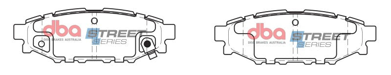 DBA Street Series Brake Pads - DBA 13-16 Scion FR-S (Solid Rear Rotor) Street Series Rear Brake Pads