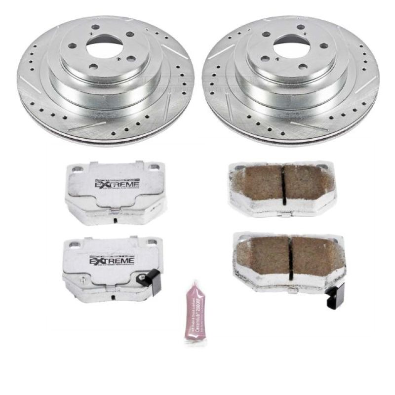 PSB Z26 Street Warrior Kit - Power Stop 06-07 Subaru Impreza Rear Z26 Street Warrior Brake Kit