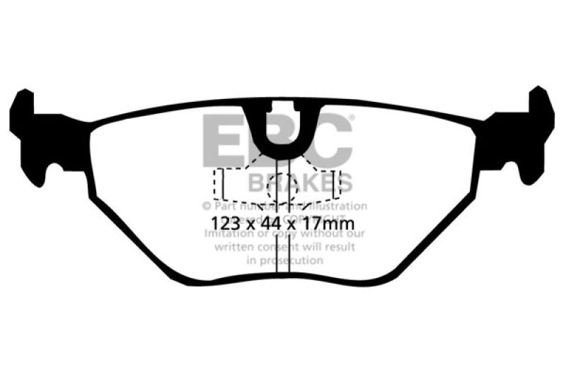 EBC Redstuff Brake Pad Sets - EBC 87-91 BMW M3 2.3 (E30) Redstuff Rear Brake Pads