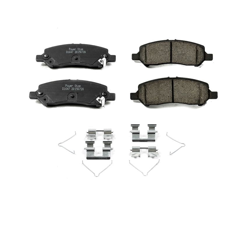 PSB Z17 Evolution Brake Pads - Power Stop 13-16 Dodge Dart Rear Z17 Evolution Ceramic Brake Pads w/Hardware