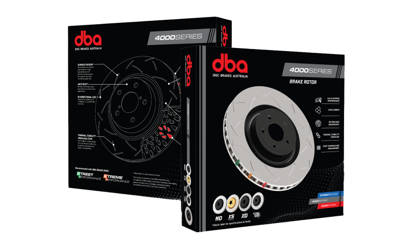 DBA 4000 Series Slotted Rotors - DBA 12+ Subaru/Scion BRZ/FR-S Limited & Premium (AU Spec)/ 08-13 WRX Front Slotted 4000 Series Rotor