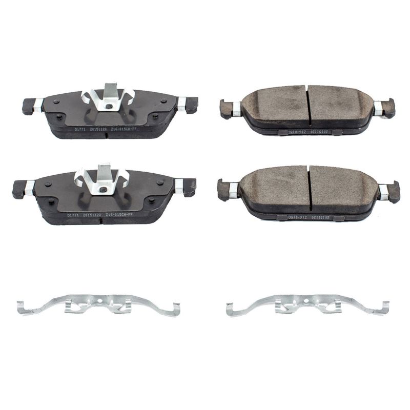 PSB Z17 Evolution Brake Pads - Power Stop 15-18 Ford Focus Front Z17 Evolution Ceramic Brake Pads w/Hardware