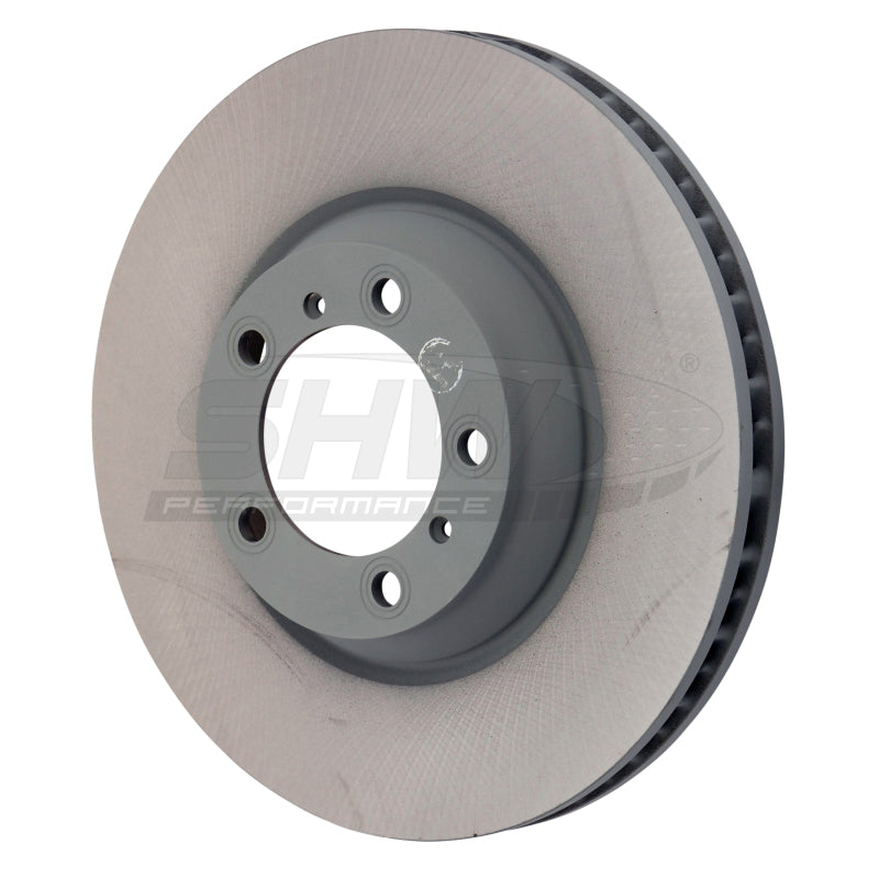 SHW Smooth Monobloc Rotors - SHW 17-20 Porsche Panamera 4 w/Black Calipers w/o Ceramics Right Front Smooth MB Rotor (971615302)