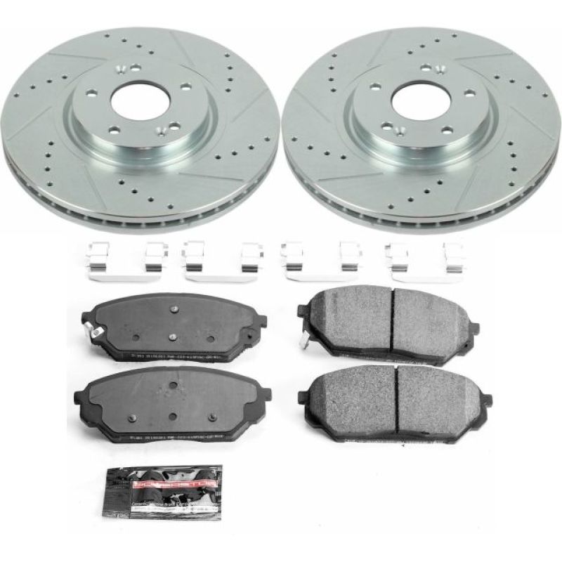 PSB Z23 Evolution Kit - Power Stop 07-12 Hyundai Veracruz Front Z23 Evolution Sport Brake Kit