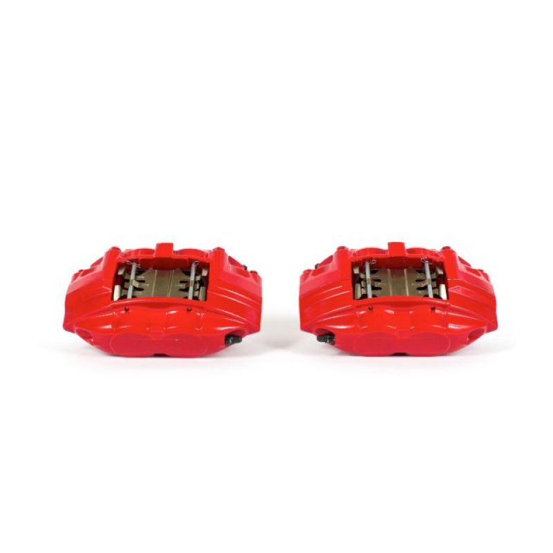 PSB Red Calipers - Power Stop 09-19 Nissan 370Z Front Red Calipers w/o Brackets - Pair