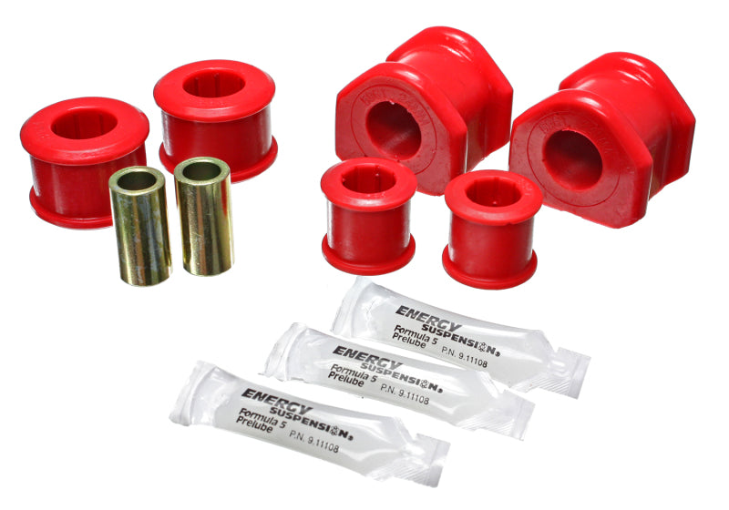 ES Sway Bar Bushings - Red - Energy Suspension 11-13 Ford Mustang Red 24mm Rear Sway Bar Bushings
