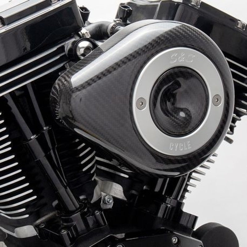 SSC Air Cleaner Kits - S&S Cycle 01-15 Fuel-Injected Softail Models Stealth Air Cleaner Kit w/ Carbon Fiber Cover