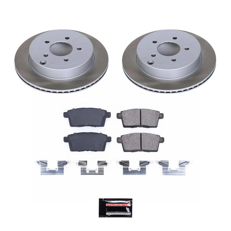 PSB Semi-Coated Rotor Kits - Power Stop 07-10 Lincoln MKX Rear Semi-Coated Rotor Kit