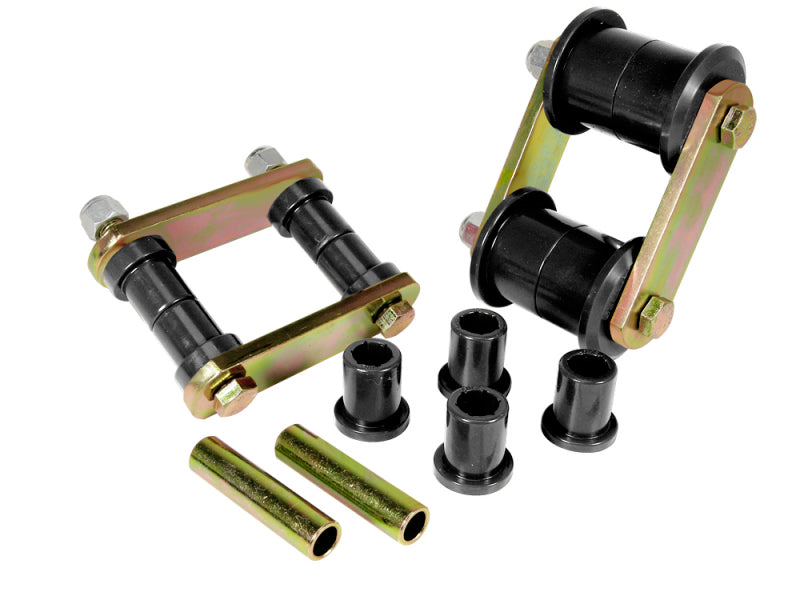 PRO Spring/Shackle Bush- Blk - Prothane 70-83 AMC Spring & Shackle Bushings - Black