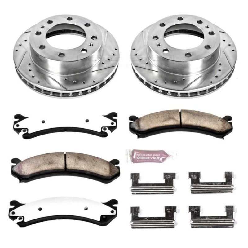 PSB Z36 Truck & Tow Kit - Power Stop 00-05 Cadillac DeVille Front Z36 Truck & Tow Brake Kit