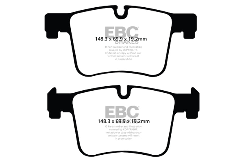 EBC Ultimax2 Brake Pad Sets - EBC 11+ BMW X3 2.0 Turbo (F25) Ultimax2 Front Brake Pads