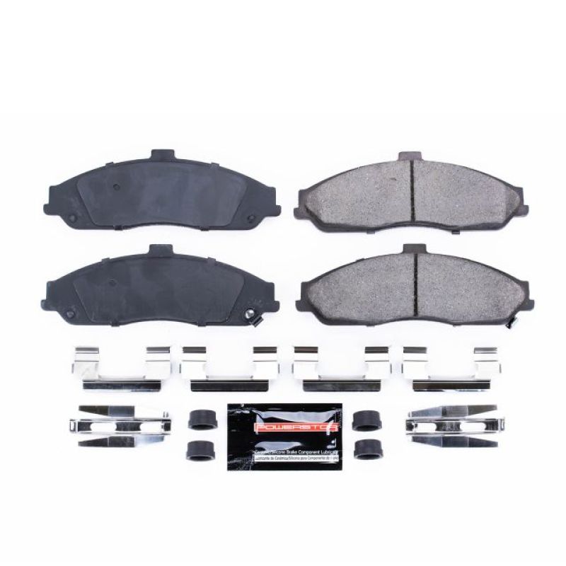 PSB Z23 Evolution Brake Pads - Power Stop 04-09 Cadillac XLR Front Z23 Evolution Sport Brake Pads w/Hardware