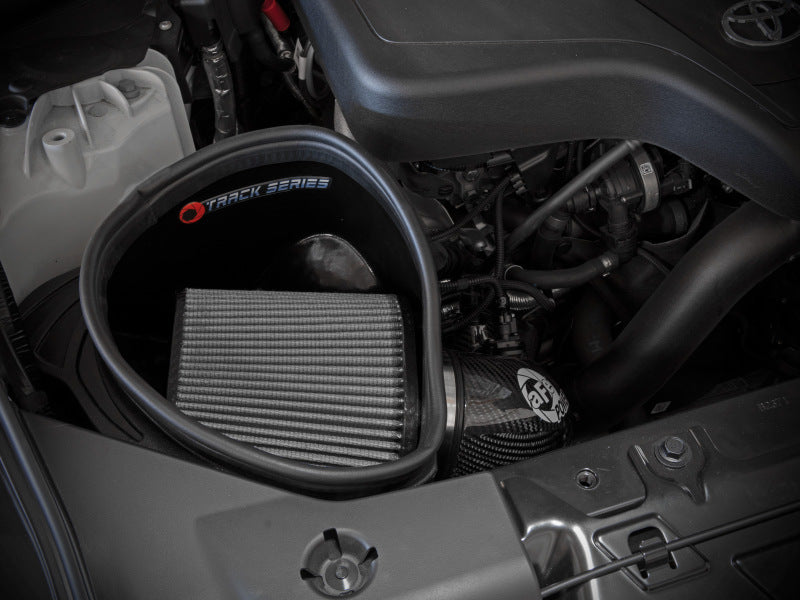 AFE Track Series Intake - aFe 19-22 BMW Z4 30i 2.0L (t) Track Series Carbon Fiber Cold Air Intake System w/ Pro DRY S Filter