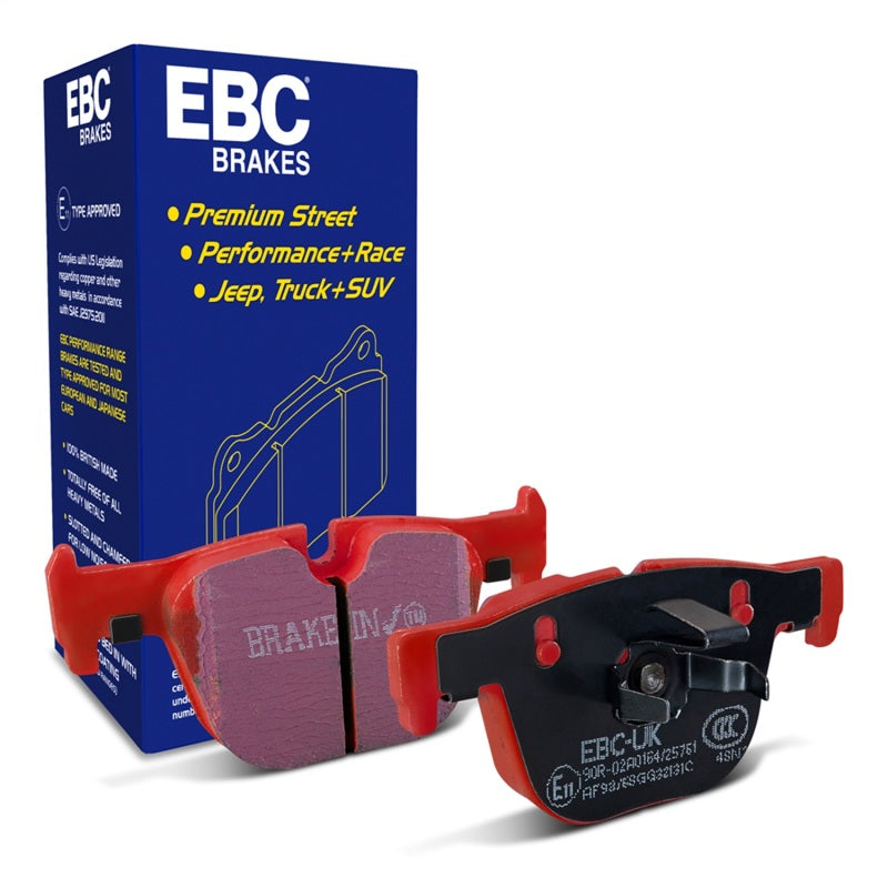 EBC Redstuff Brake Pad Sets - EBC 12+ BMW 335 3.0 Turbo (F30) Redstuff Rear Brake Pads