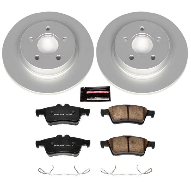 PSB Z23 Evolution Coated Kit - Power Stop 08-13 Volvo C30 Rear Z23 Evolution Sport Coated Brake Kit