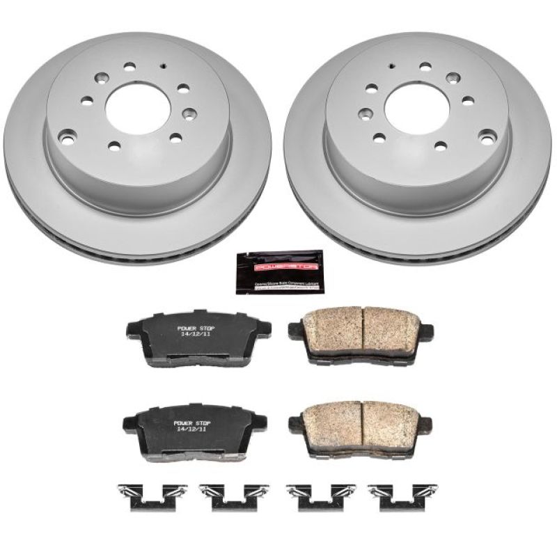 PSB Z17 Evolution Coated Kit - Power Stop 07-12 Mazda CX-7 Rear Z17 Evolution Geomet Coated Brake Kit