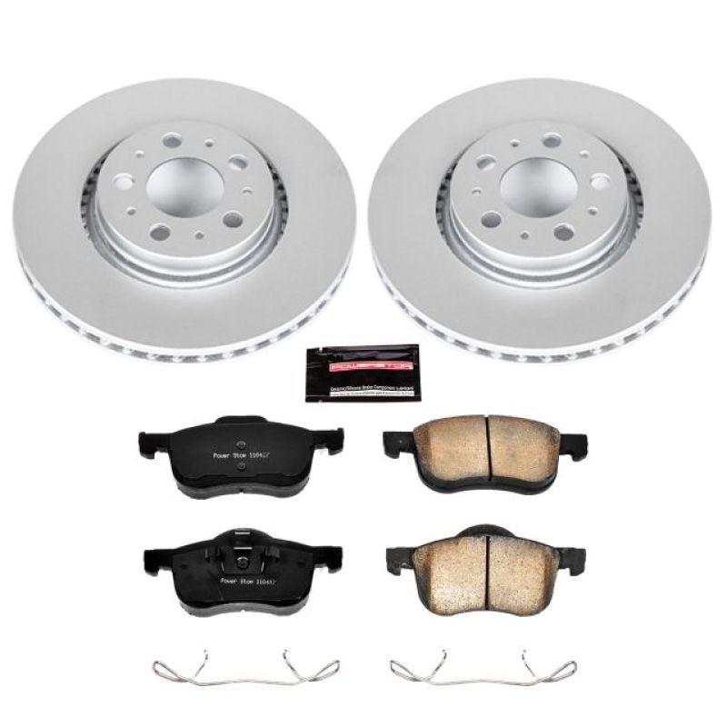 PSB Z23 Evolution Coated Kit - Power Stop 01-09 Volvo S60 Front Z23 Evolution Sport Coated Brake Kit