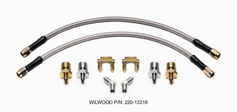 WIL Flexline Brake Hose - Wilwood Flexline Kit Front Bronco 66-77