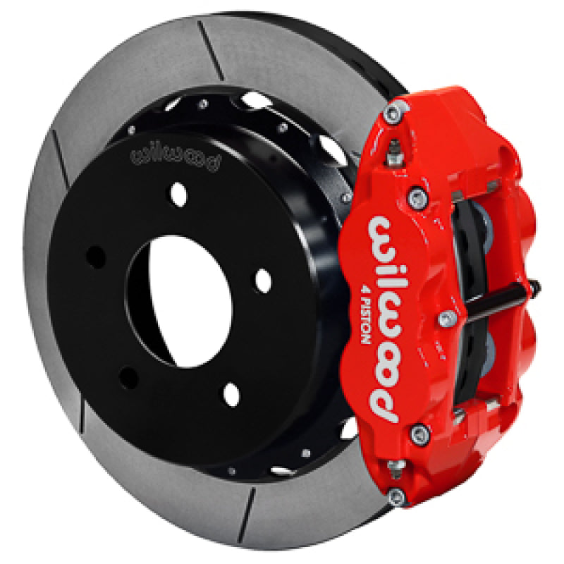 WIL Superlite Brake Kit - Wilwood 88-98 Chevy Silverado Superlite 4R 12.88x1.10in GT Slotted Rear Drum to Disc Conv. - Red