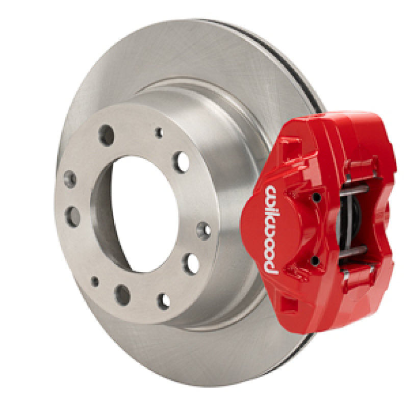 WIL D31 Brake Kits - Wilwood 69-83 Porsche 911 D31 11.42in. Rear Brake Kit w/ Flex Lines - Red