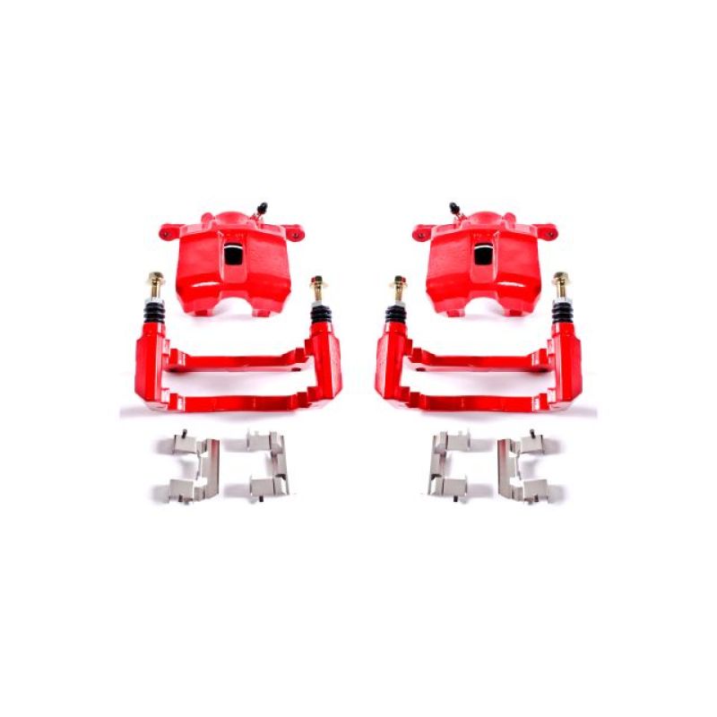 PSB Red Calipers - Power Stop 01-03 Acura CL Front Red Calipers w/Brackets - Pair