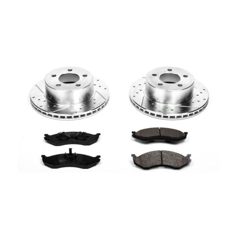 PSB Z23 Evolution Kit - Power Stop 90-99 Jeep Cherokee Front Z23 Evolution Sport Brake Kit