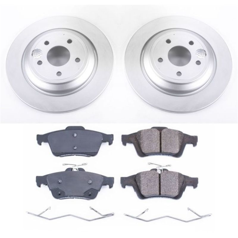 PSB Z17 Evolution Coated Kit - Power Stop 16-18 Ford Focus Rear Z17 Evolution Geomet Coated Brake Kit