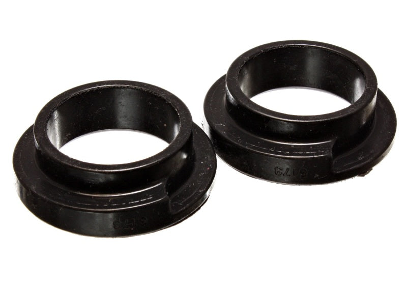 ES Spring Isolators - Black - Energy Suspension Universal 2 1/8in ID 2 1/2in OD 5/8in H Black Coil Spring Isolators (2 per set)