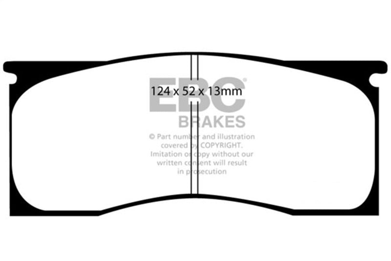 EBC Redstuff Brake Pad Sets - EBC 65-69 Dodge Dart 2.8 Redstuff Front Brake Pads