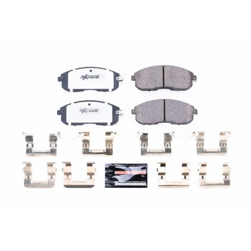 PSB Z26 Extreme Brake Pads - Power Stop 02-04 Infiniti I35 Front Z26 Extreme Street Brake Pads w/Hardware