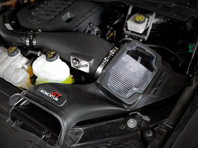 AFE Momentum GT Cold Air Intakes - aFe POWER Momentum GT Pro Dry S Intake System 21-22 Ford F-150 V6-3.5L (tt) PowerBoost